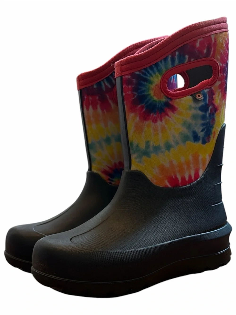 Bogs Tie Dye Waterproof Insulated Boots Youth Size 2 EUC